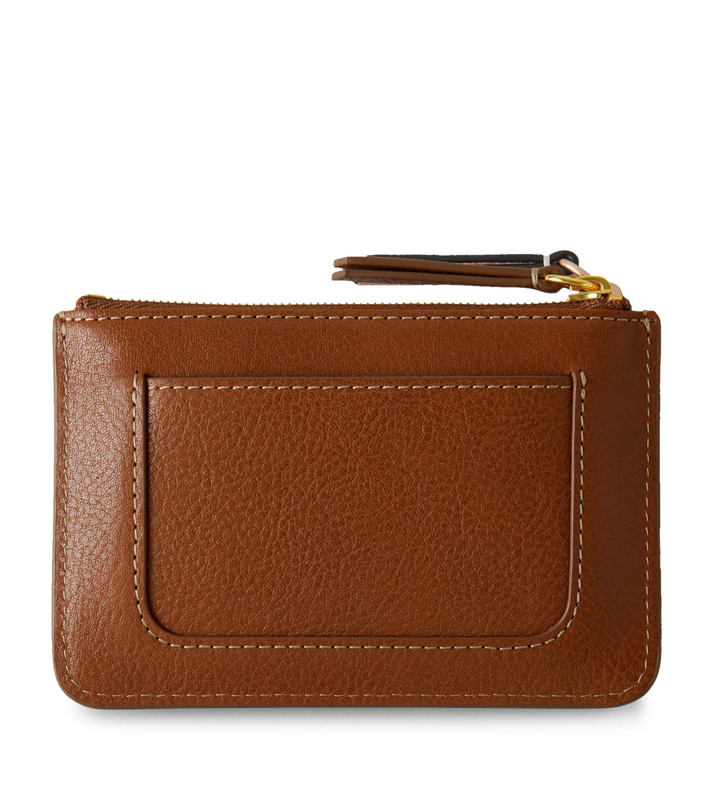 Mulberry Logo Plaque Coin Pouch Oak Image 2