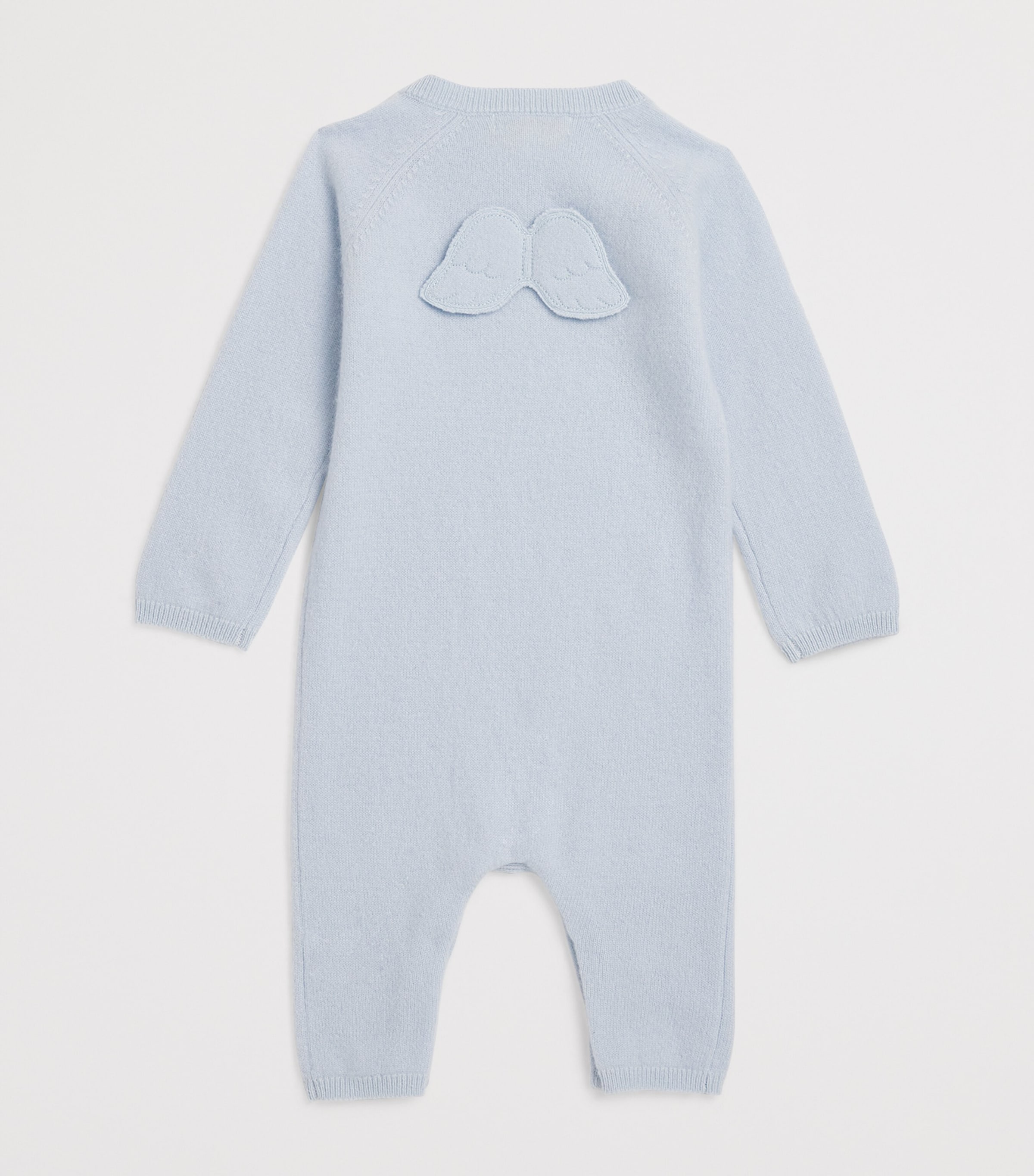 Marie-Chantal Cashmere Angel Wings Ariel Playsuit (3-12 Months) Blue Image 2