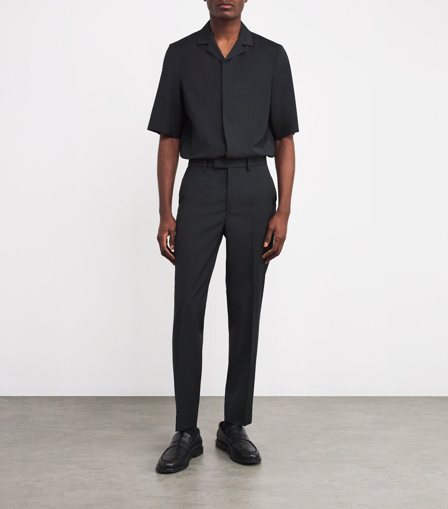 Virgin Wool Slim Trousers 580 PIOMBO Image 2