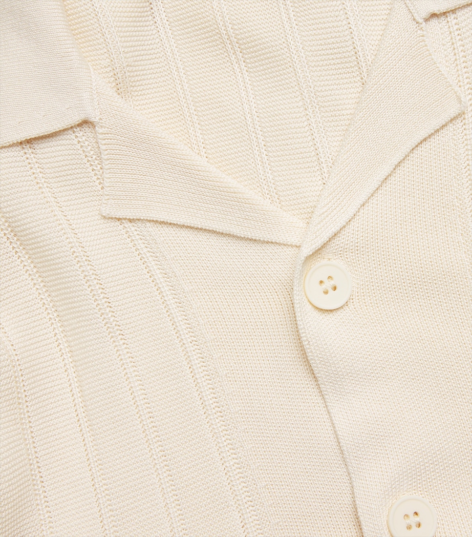 Knitted Stripe Copley Shirt NATURAL Image 5