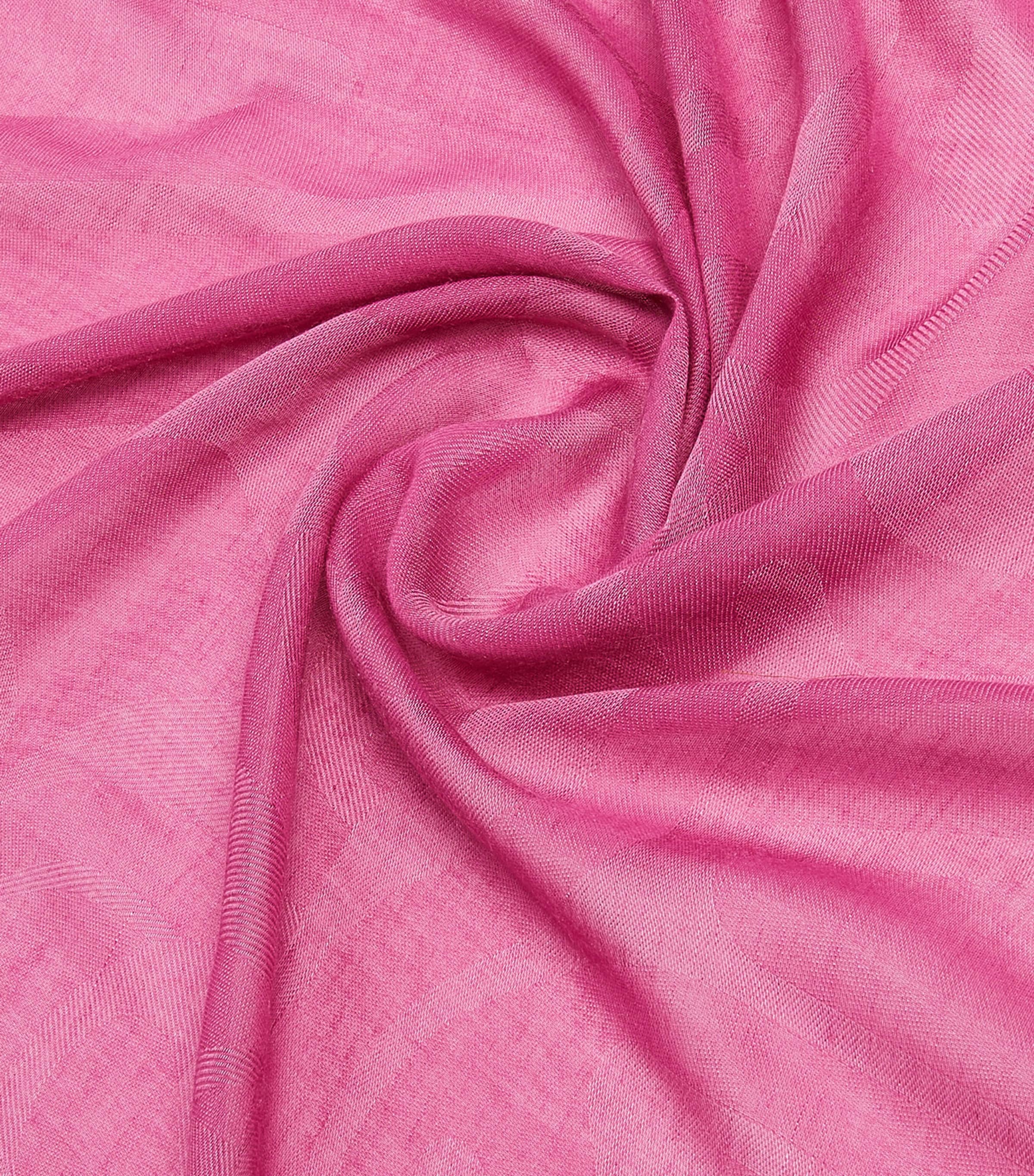 Max Mara Logo Scarf Shocking Pink Image 3
