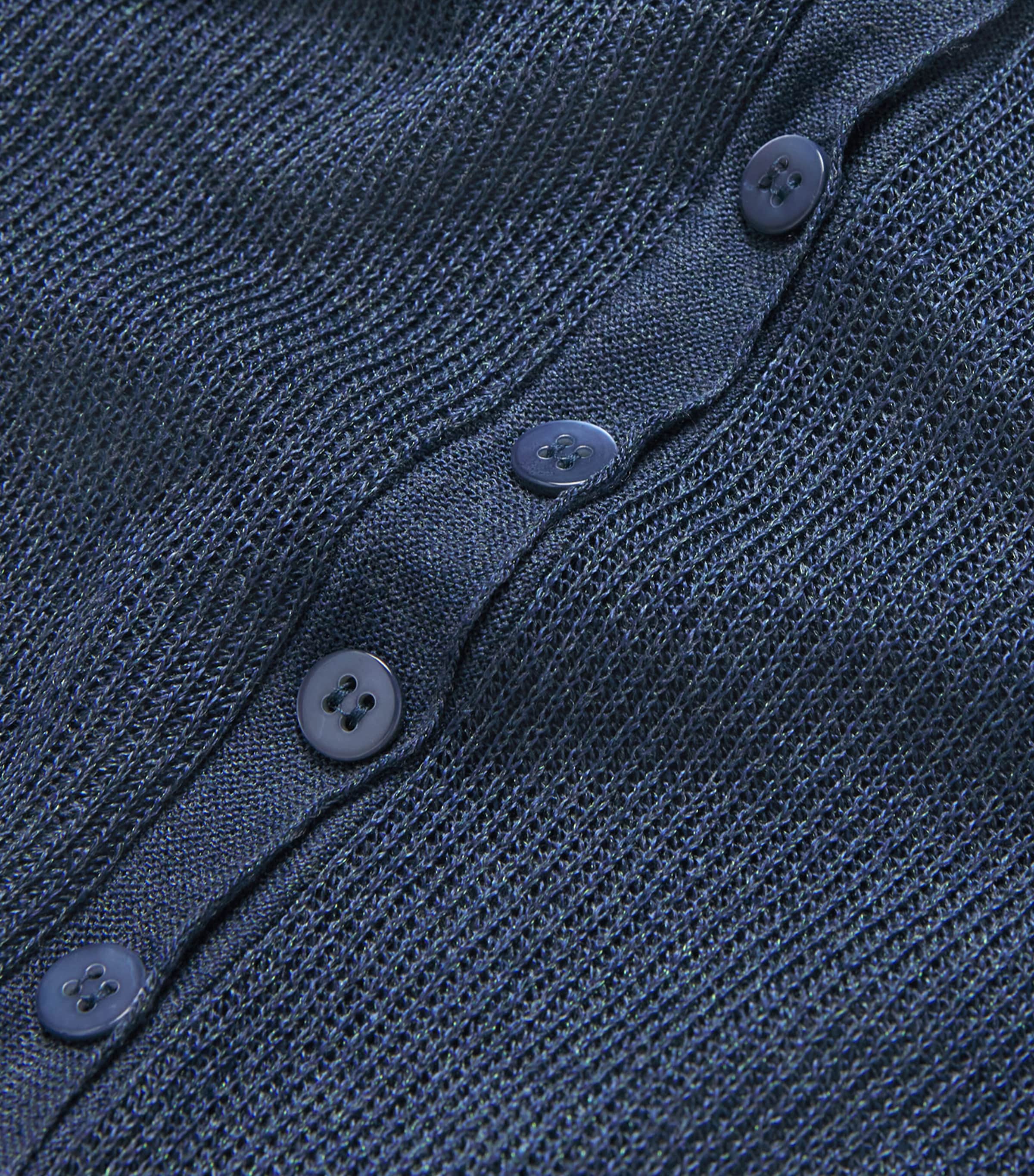 Short-Sleeve Scarf Cardigan NAVY Image 5