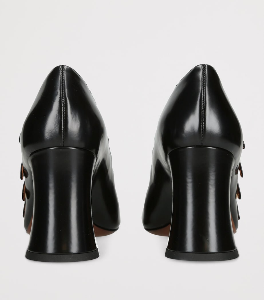 Leather Janis Pumps 85 BLACK Image 2