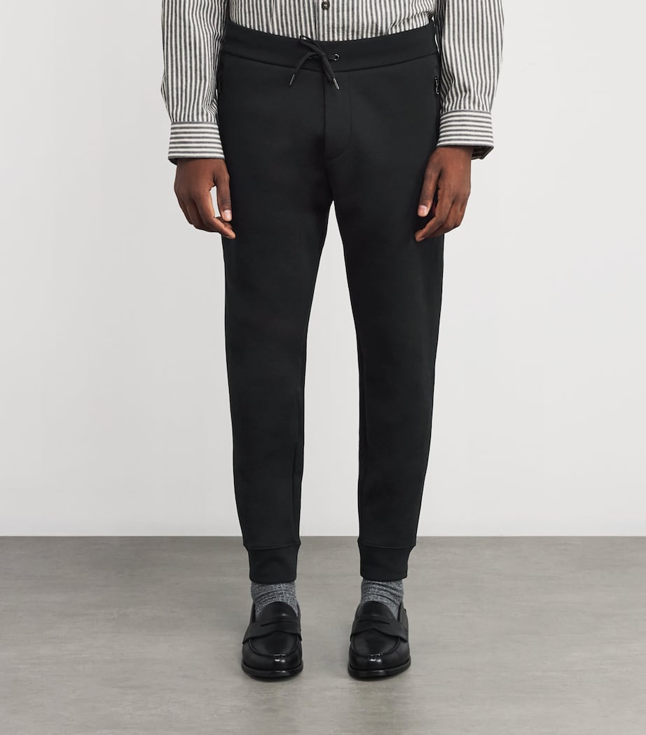 Cotton-Blend Polo Pony Sweatpants BLACK Image 3