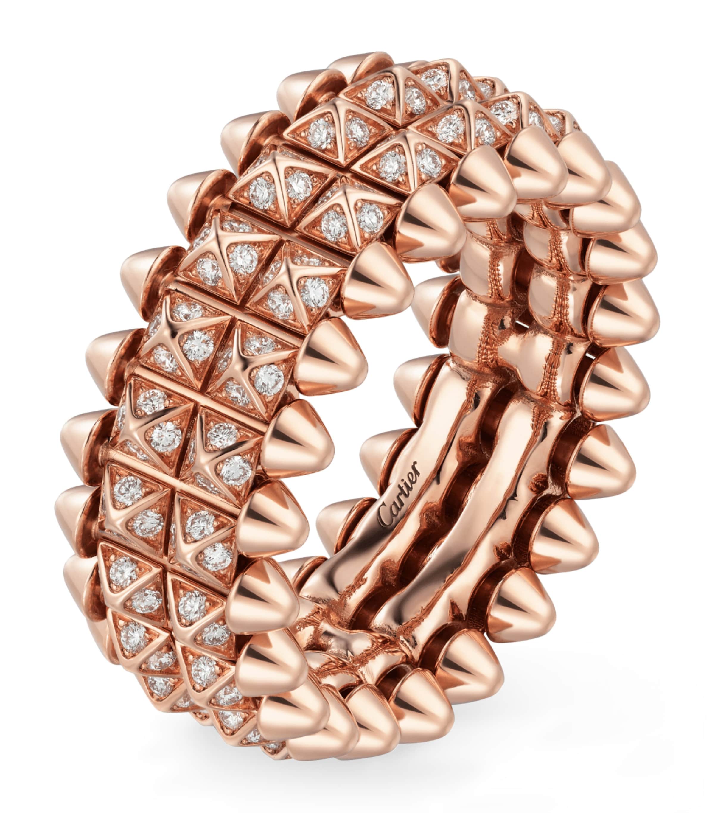 Rose Gold and Diamond Clash de Cartier Ring ROSE GOLD Image 2