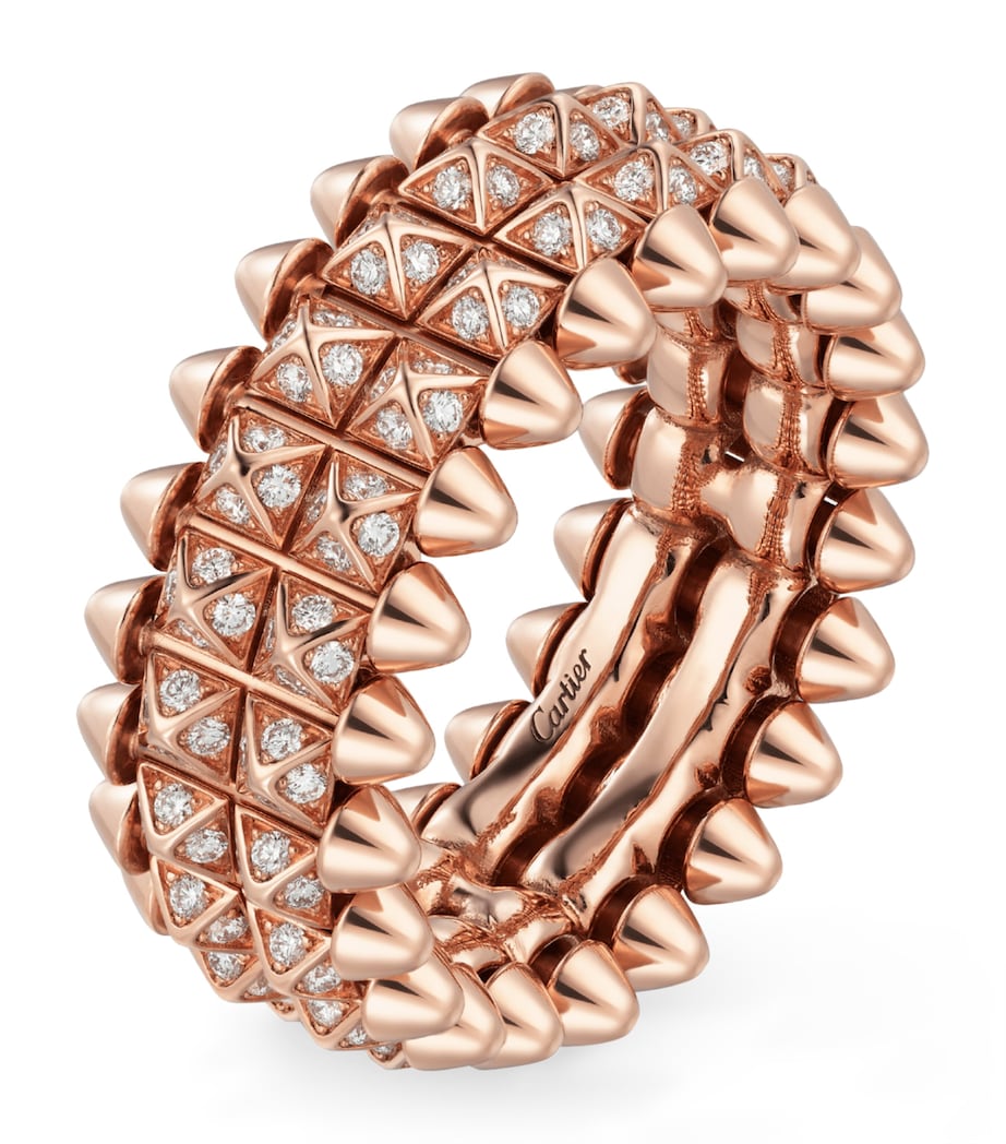 Rose Gold and Diamond Clash de Cartier Ring ROSE GOLD Image 2
