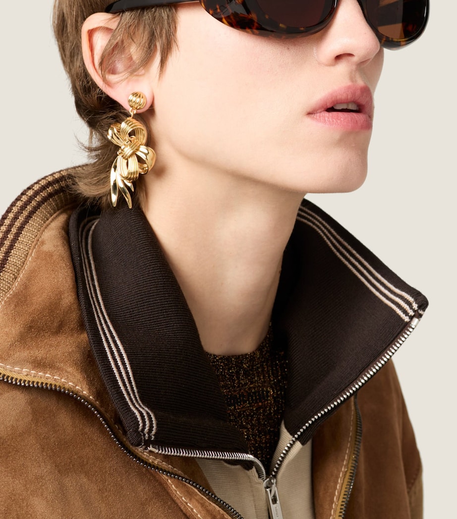 Two-Tone Zip-Up Bomber Jacket F049E Image 5