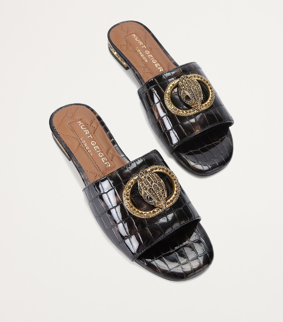 Patent Chelsea Flat Sandals BLACK/COMB Image 3