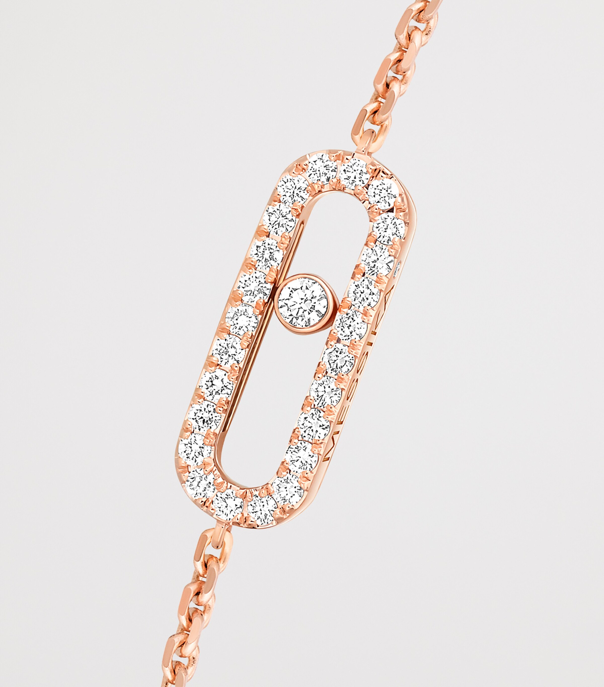 Messika Move Uno Pink Gold and Diamond Bracelet (0.19ct) Pink Gold Image 3