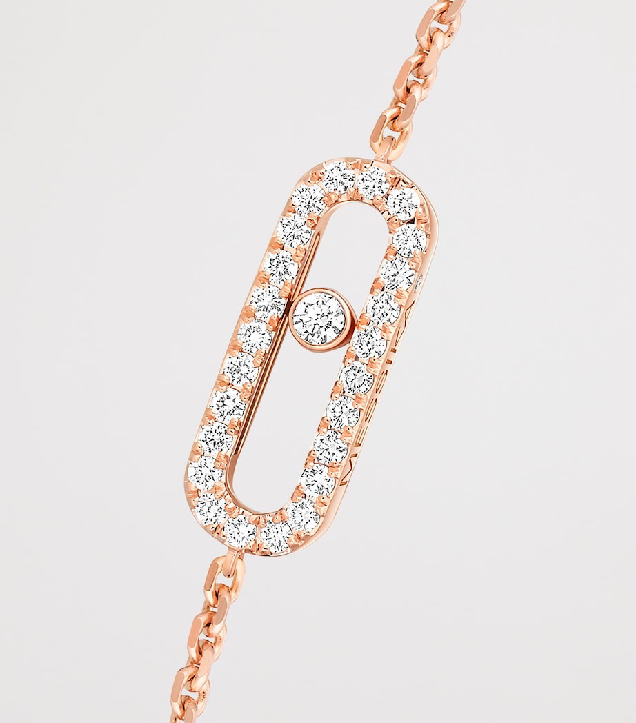 Messika Move Uno Pink Gold and Diamond Bracelet (0.19ct) Pink Gold Image 3