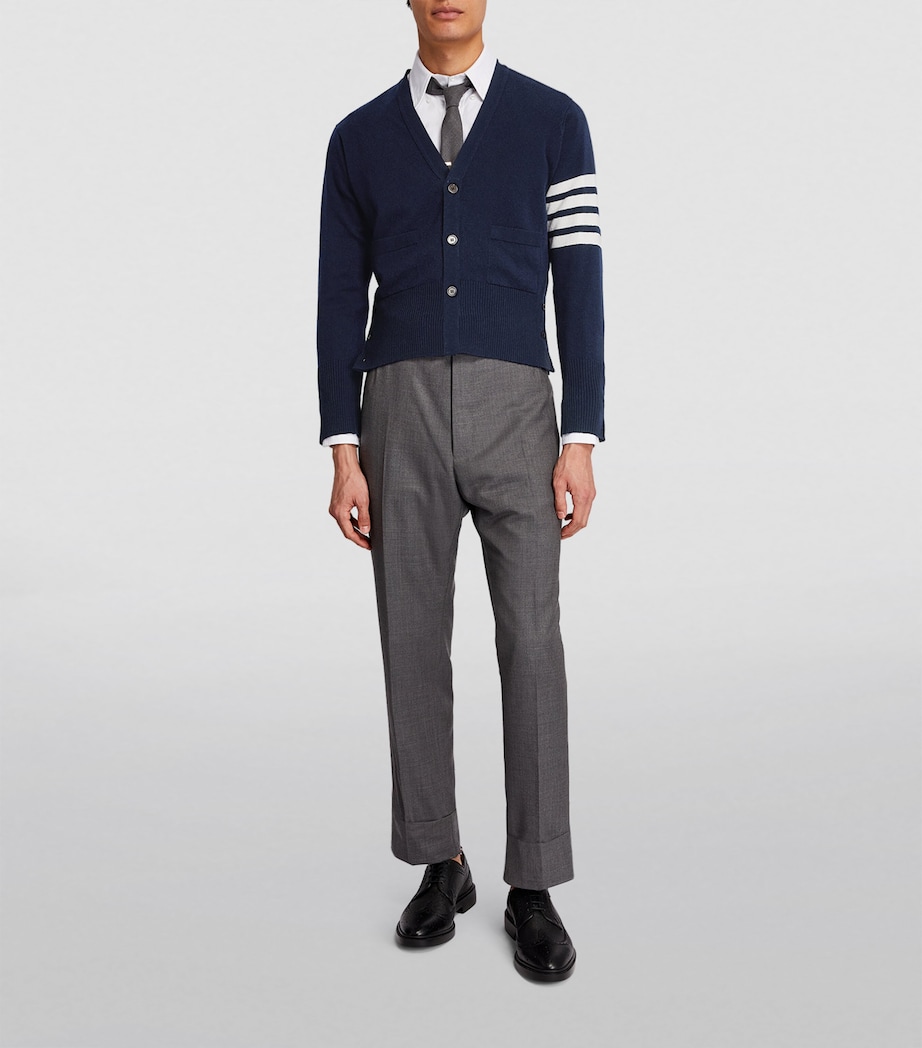 Cashmere Button-Up Cardigan NAVY Image 2