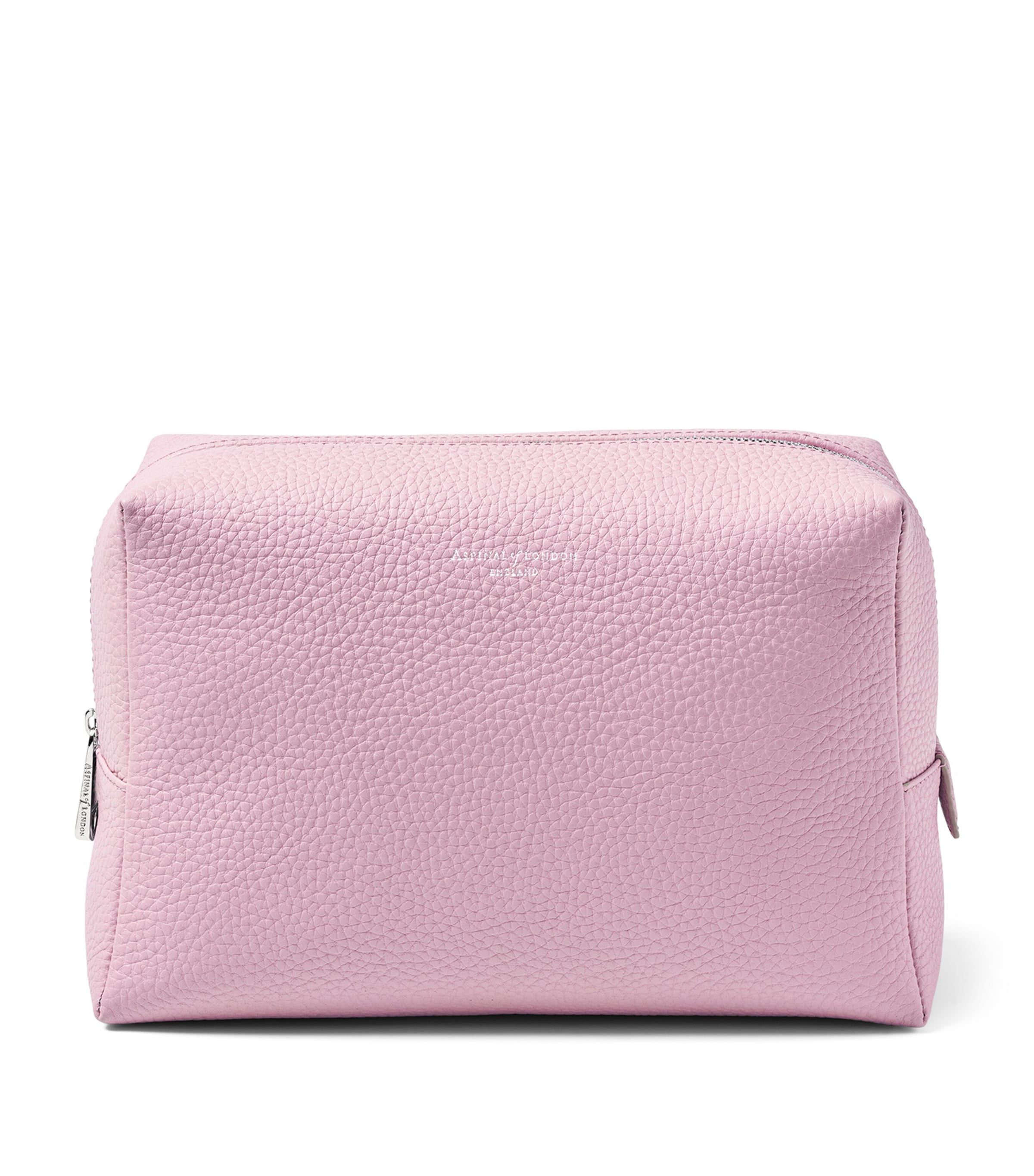 Aspinal Of London Womens Lilac London Grained Leather Toiletry Bag In Purple