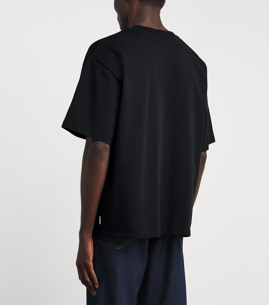Sandro Paris Mens Cotton Oversized T-Shirt Black Image 5