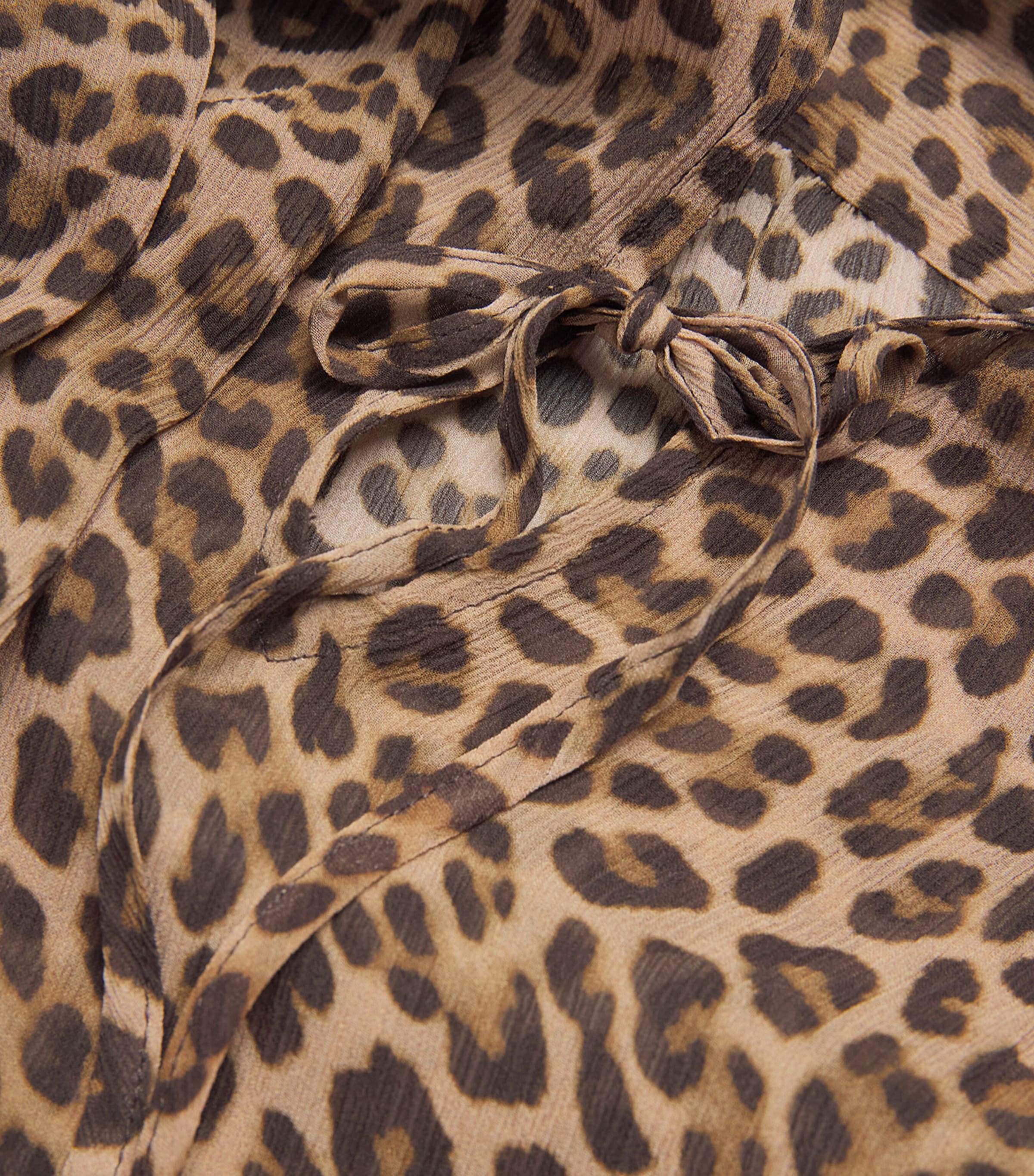 Silk Leopard Print Blouse NATURAL MULTI Image 5