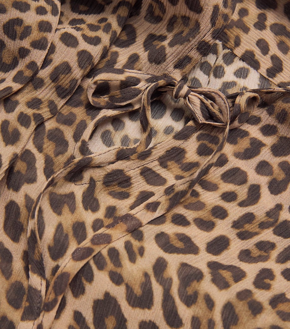 Silk Leopard Print Blouse NATURAL MULTI Image 5