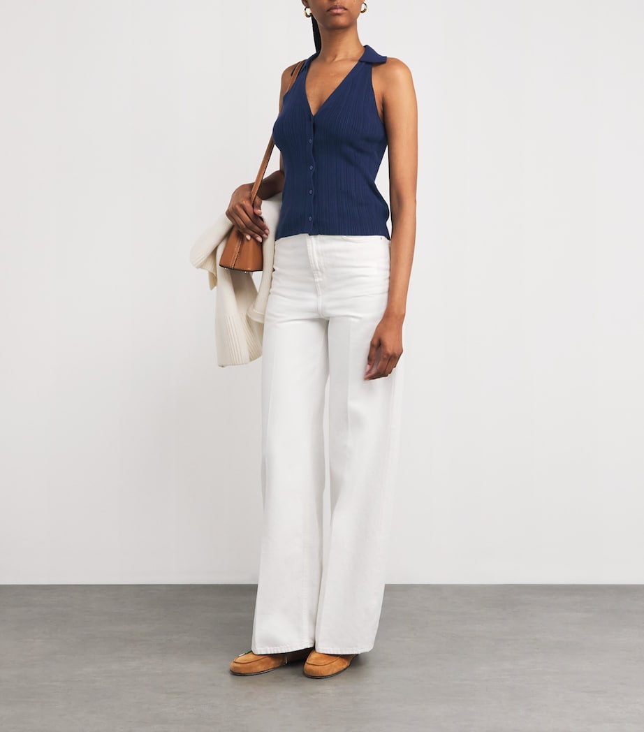 Ribbed Noellia Tank Top NAVY Image 2