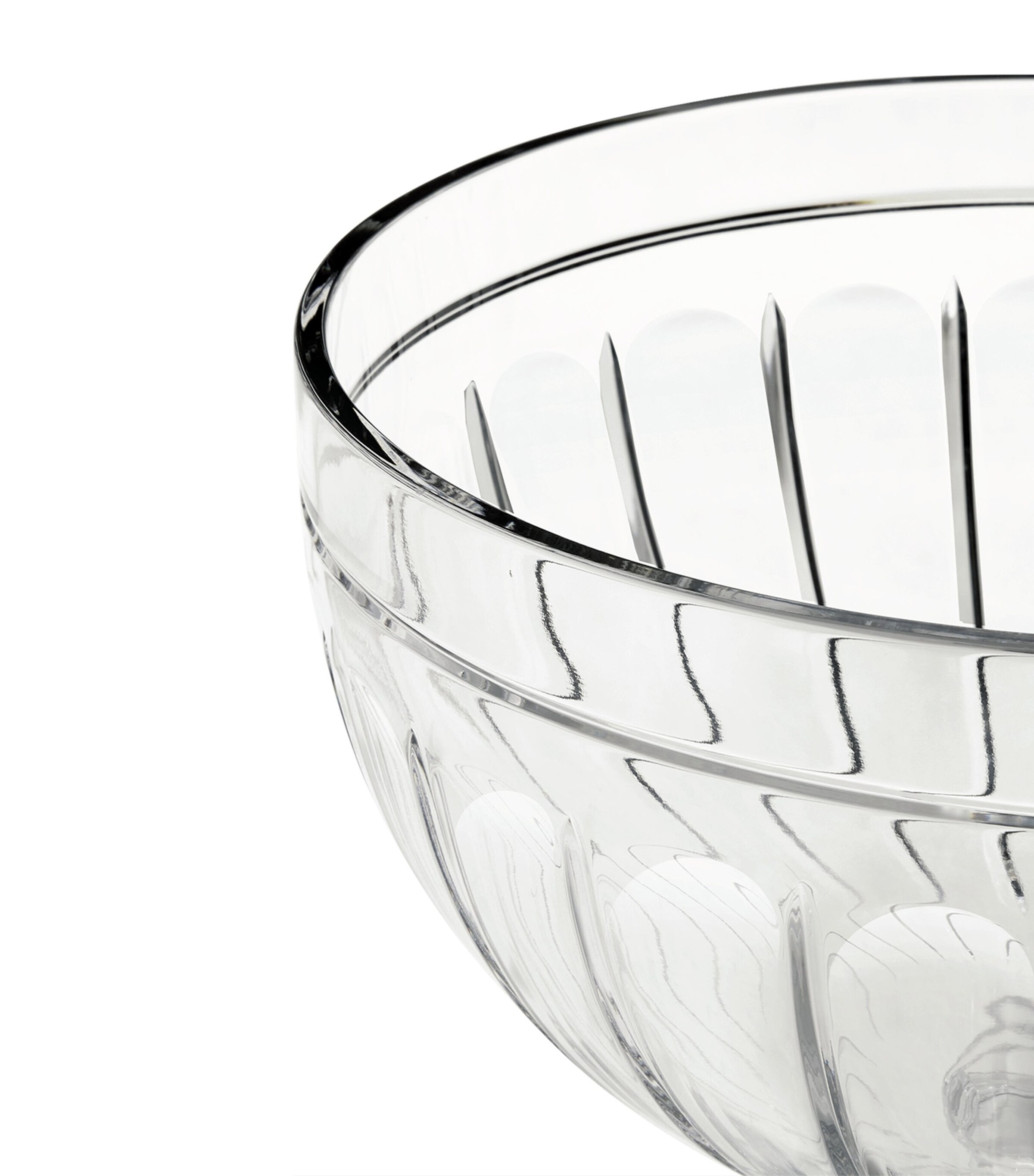 Crystal Glass Coraline Centrepiece Bowl (35cm) CLEAR GLASS Image 2