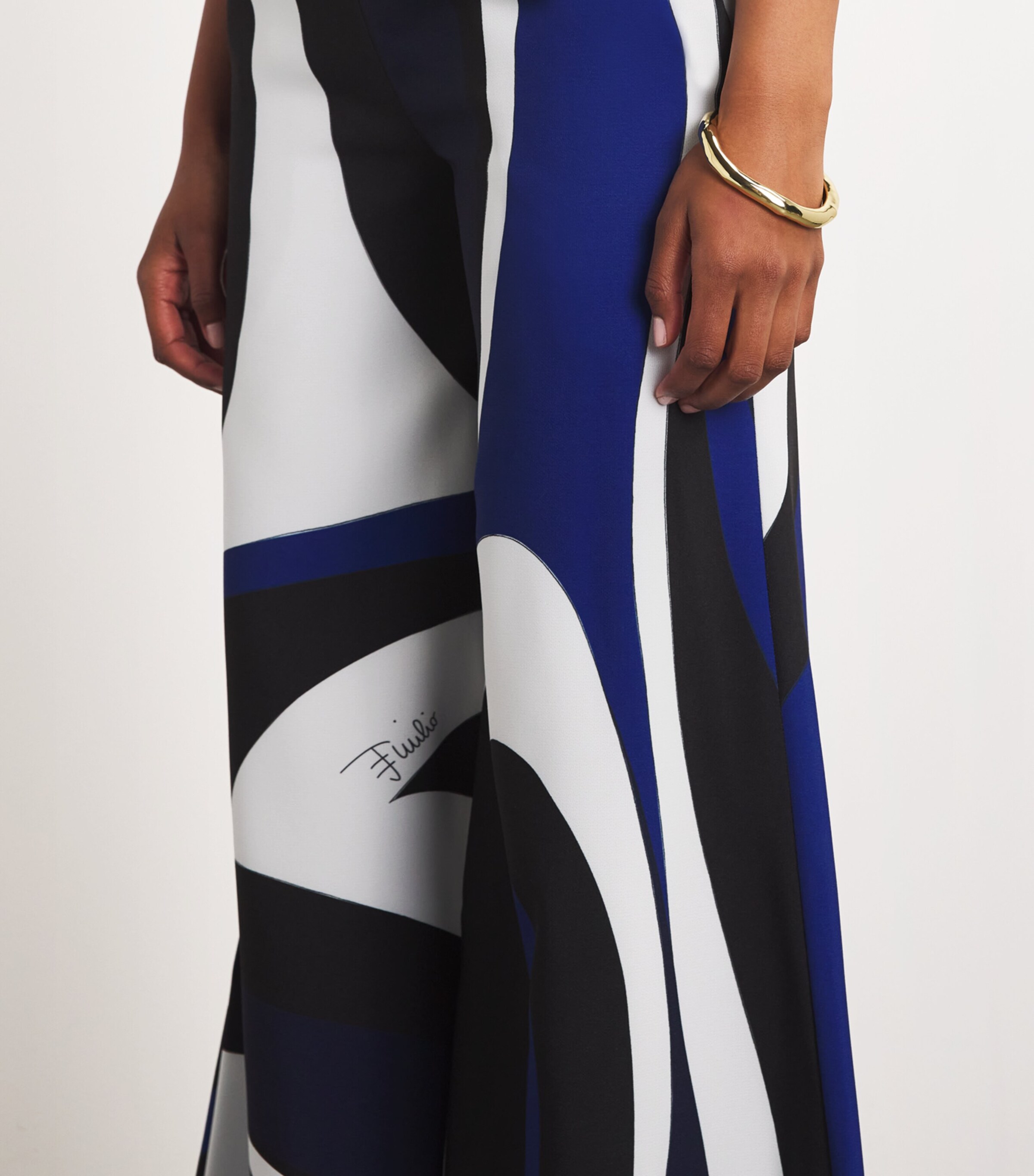 Halterneck Marmo Jumpsuit 999 NERO Image 6