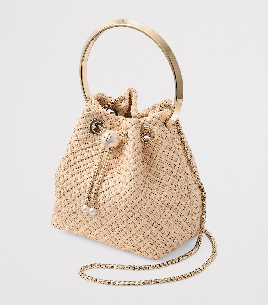 Raffia Bon Bon Top-Handle Bag NATURAL/GOLD/LIGHT G Image 2