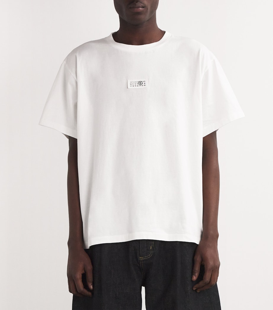 MM6 Maison Margiela Mens Cotton Numeric Tab T-Shirt Image 3