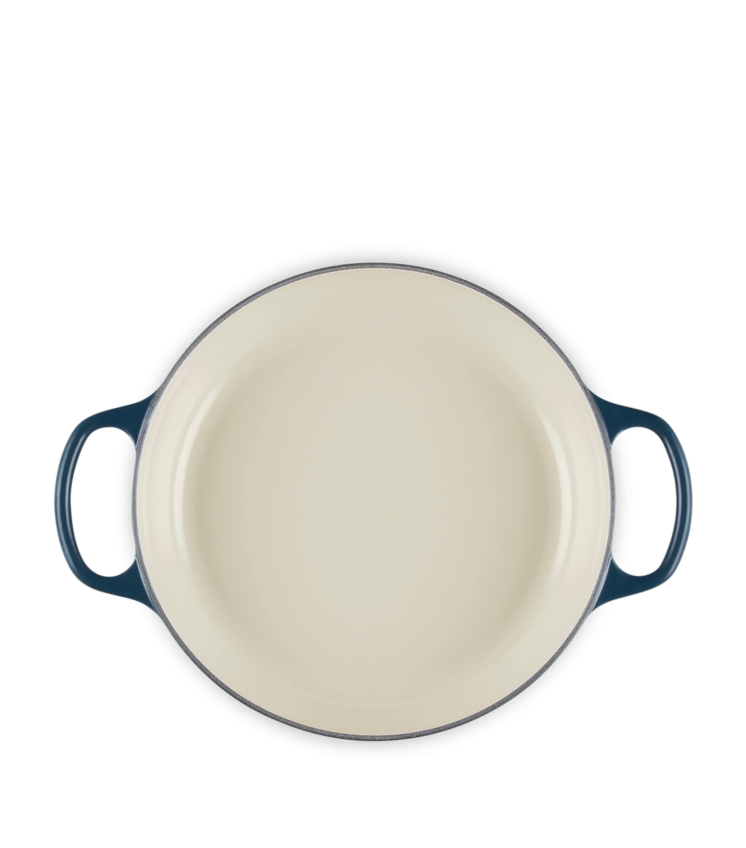 Enamelled Cast Iron Shallow Casserole Dish (26cm) BLUE Image 5