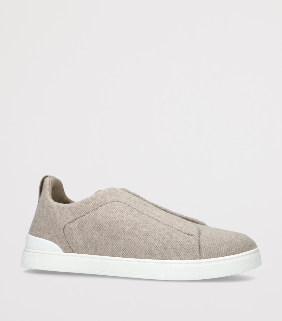 Oasi Cashmere Triple Stitch Sneakers GREY/LIGHT Image 3