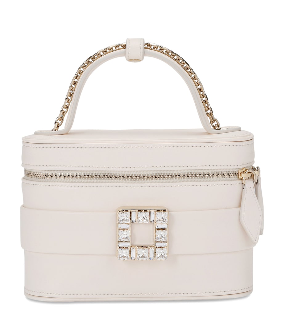 Roger Vivier Beige Mini Vanity Top-Handle Bag Harrods MT