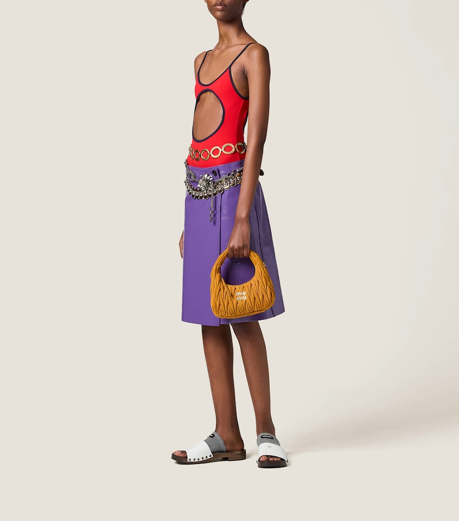 Small Matelassé Leather Wander Top-Handle Bag F0R55 Image 2