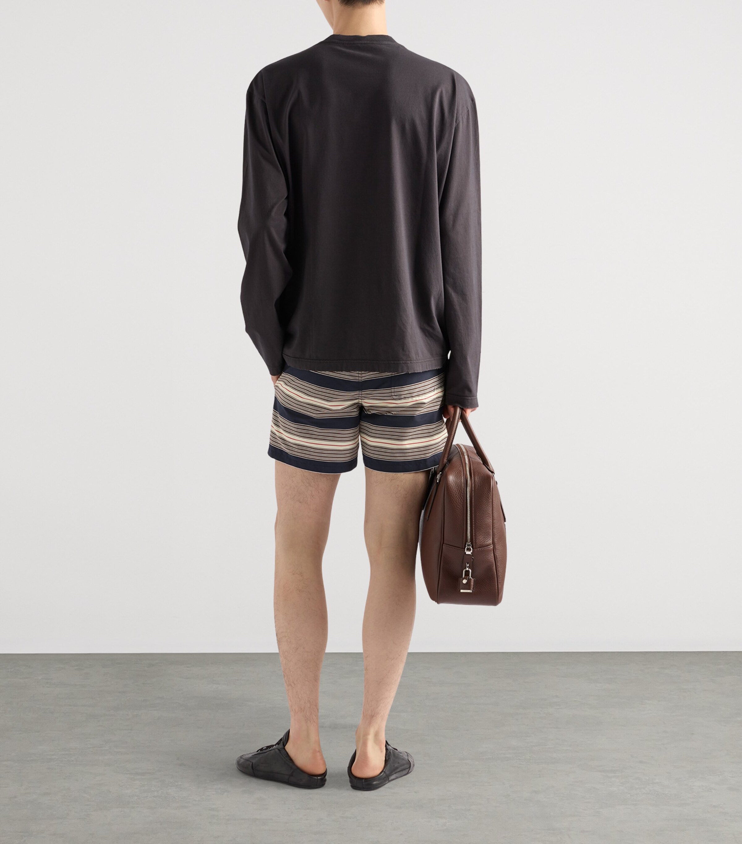 Prada Mens Belted Swim Shorts Image 5