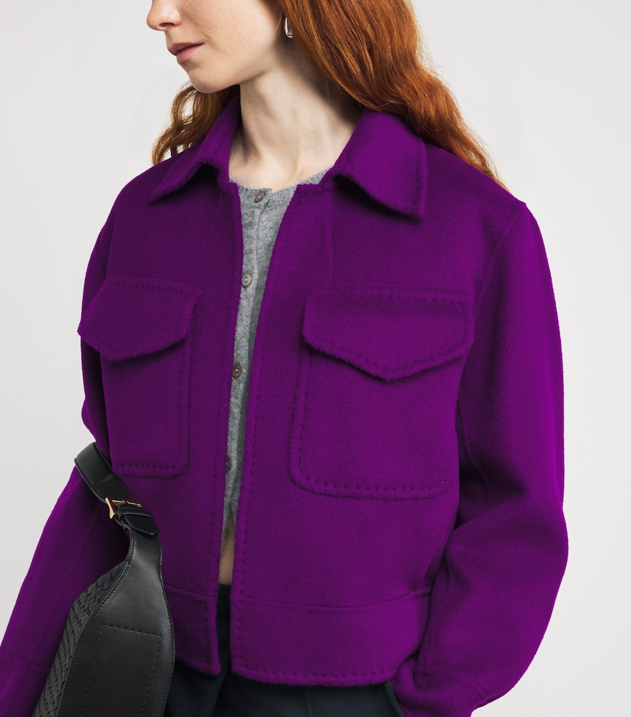 Cashmere Trocadero Jacket PURPLE Image 6