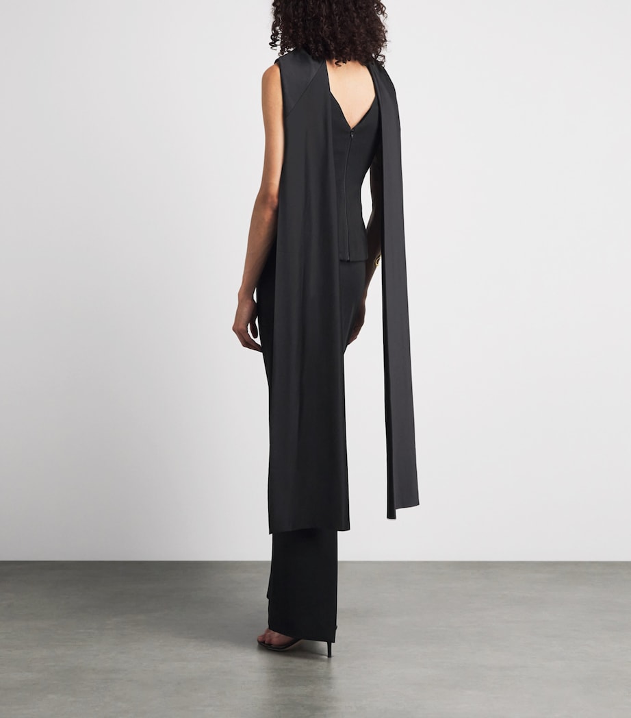 Solace London Womens Cape Annie Maxi Dress Black Image 4