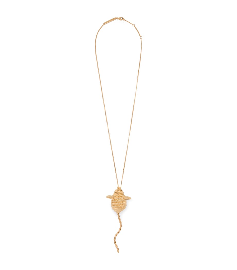 LOEWE Mouse Pendant Necklace Gold Image 1
