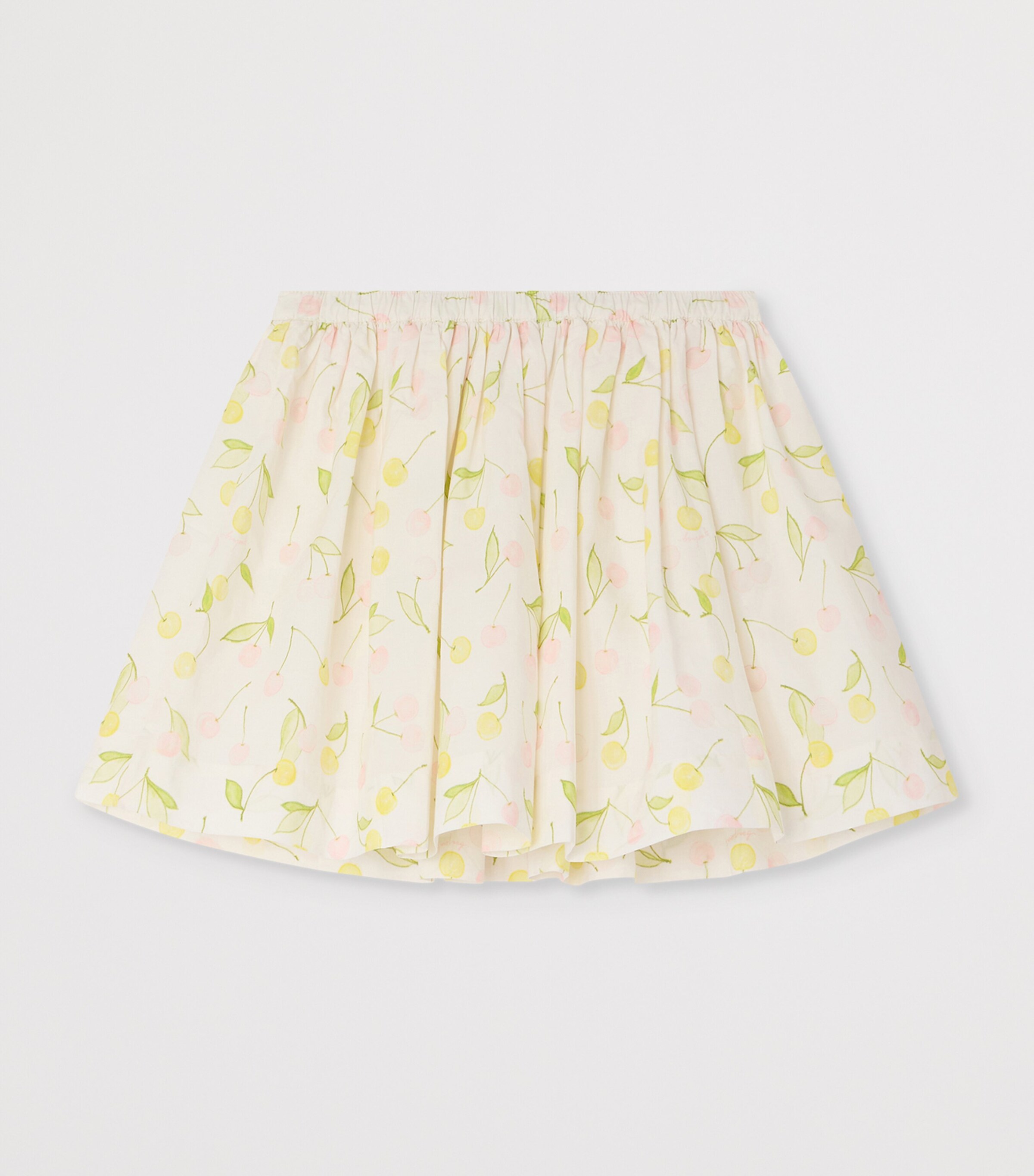 Bonpoint Cotton Printed Suzon Skirt (10-14 Years) Imp Rose Poudre Image 2