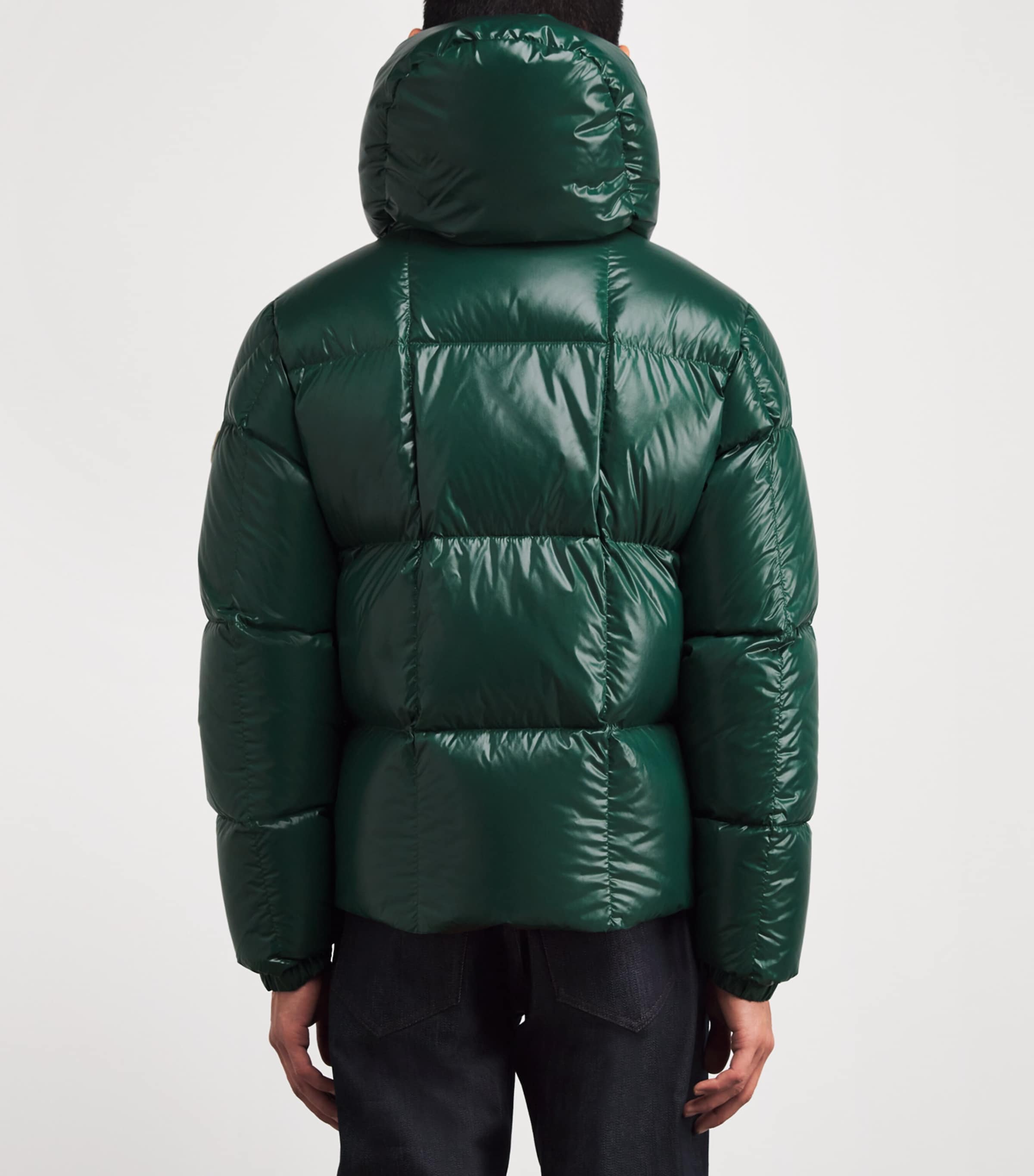 Moncler Green Down Parana PufferJacket Harrods JP