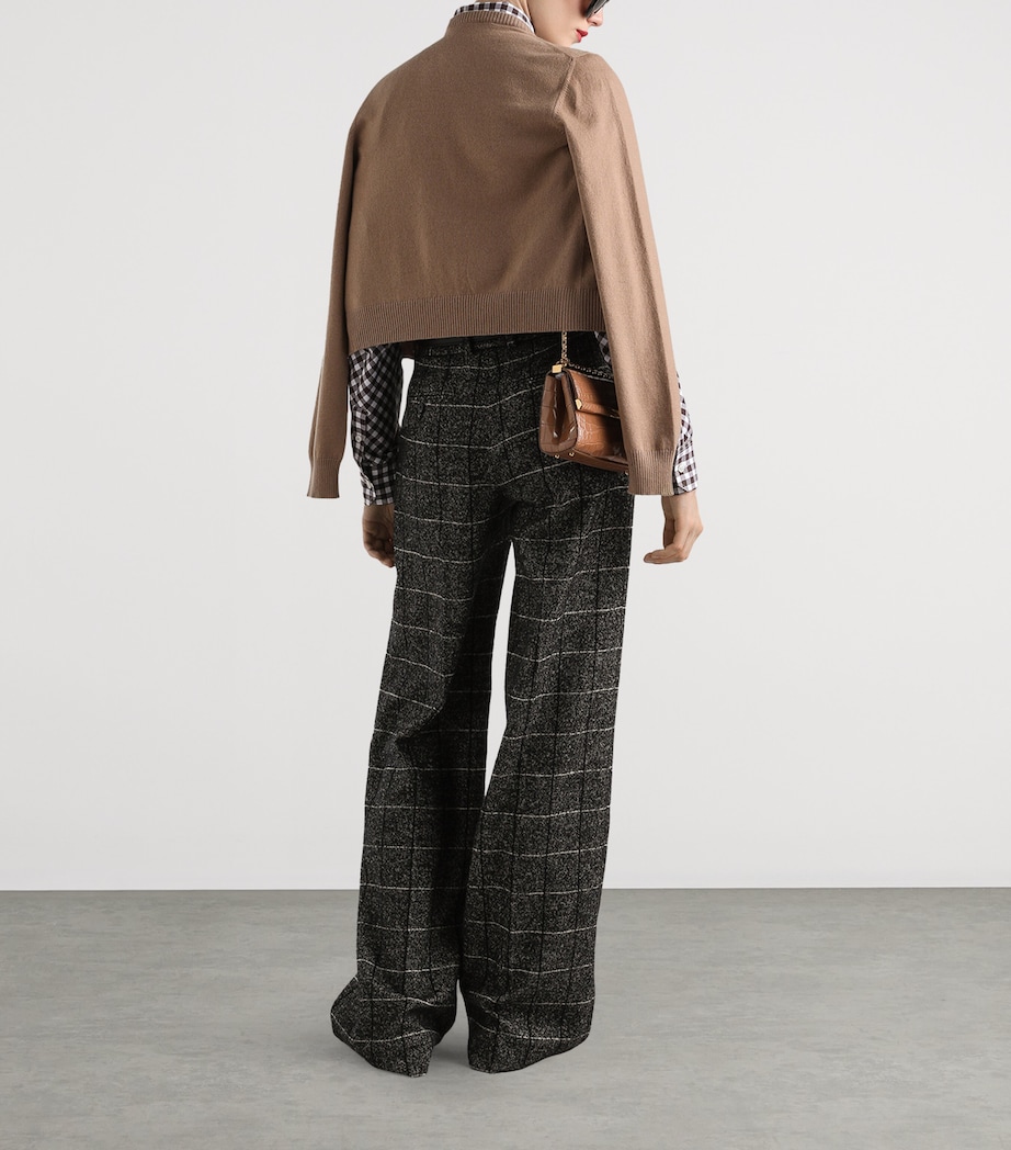 Cashmere Cardigan M2186-LIGHT BROWN Image 3