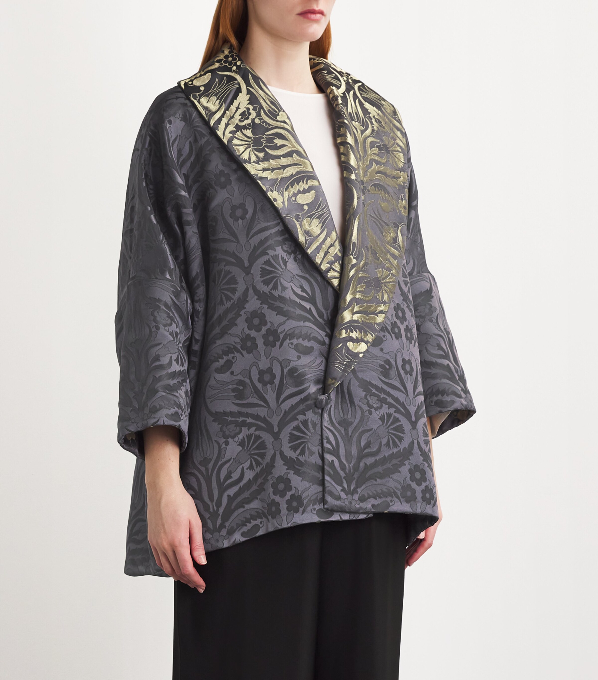 JIMMY 3D FLORAL JACQUARD KNITTED VEST CO-ORD SET