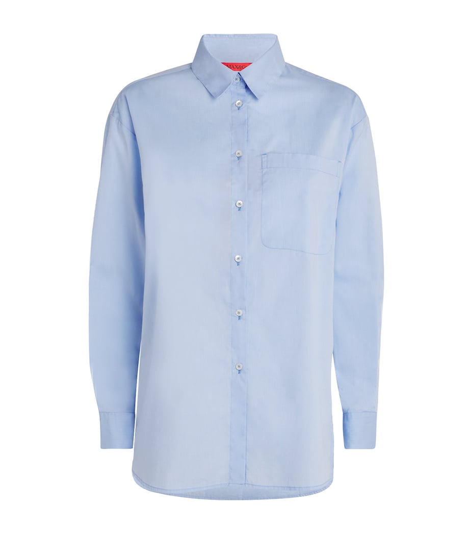 Cotton Long-Sleeve Shirt LIGHT BLUE Image 1
