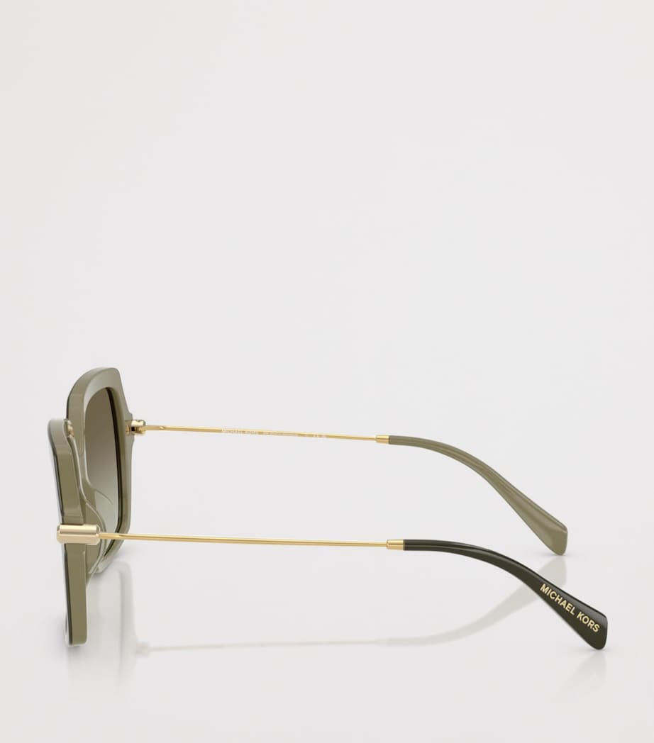 Michael Kors Quogue Square Sunglasses Green Image 3