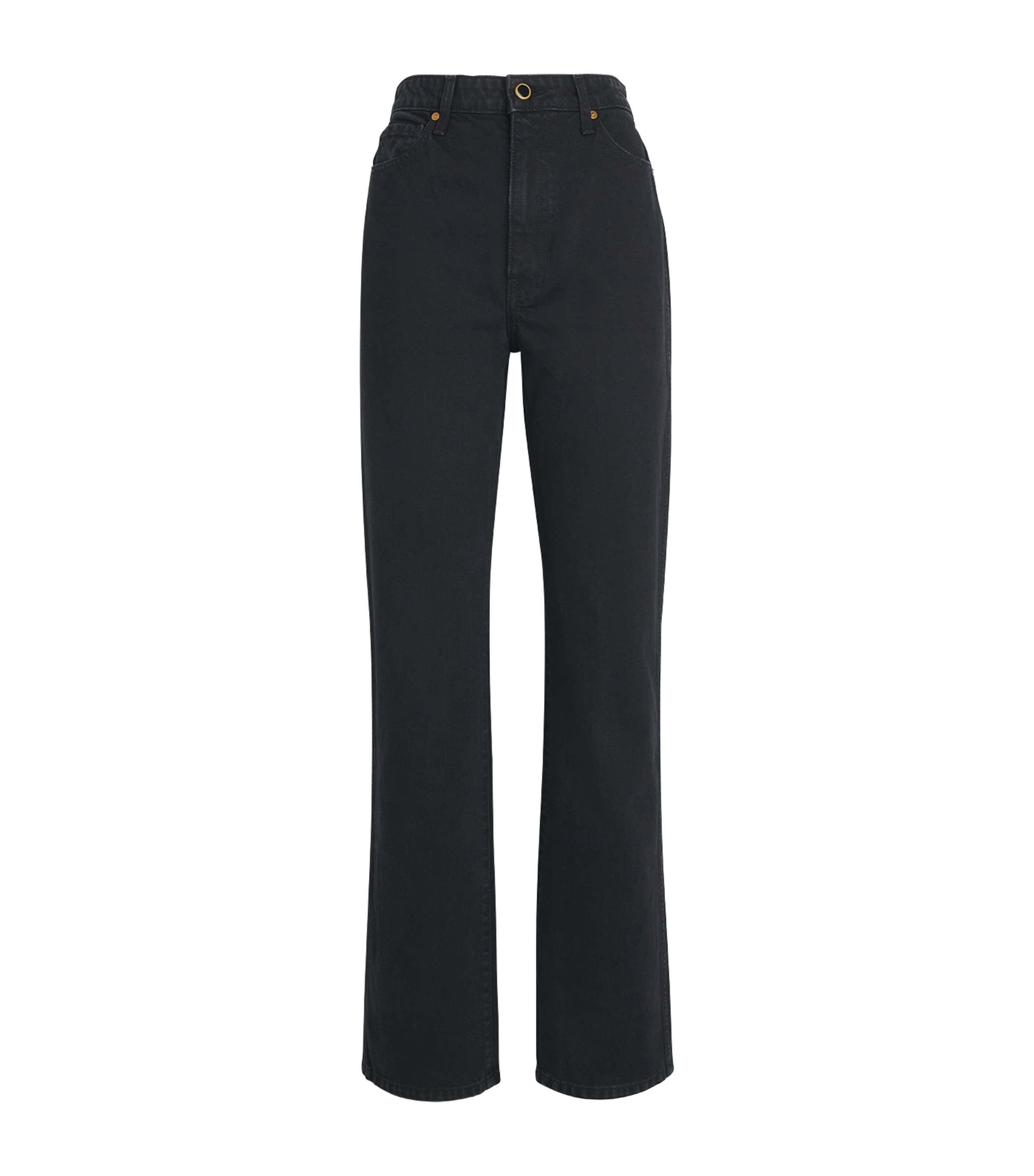 Khaite Womens Danielle High-Rise Jeans Prescott Image 1