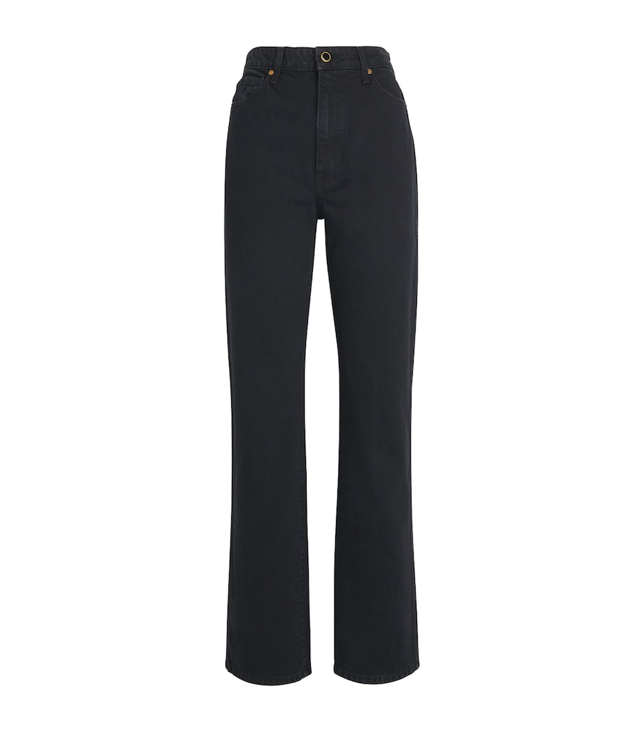 Khaite Womens Danielle High-Rise Jeans Prescott Image 1