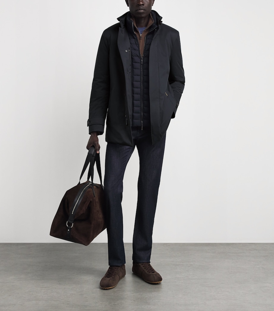 Moorer Mens Reis-Se1 Parka Coat Dark Blu Image 2