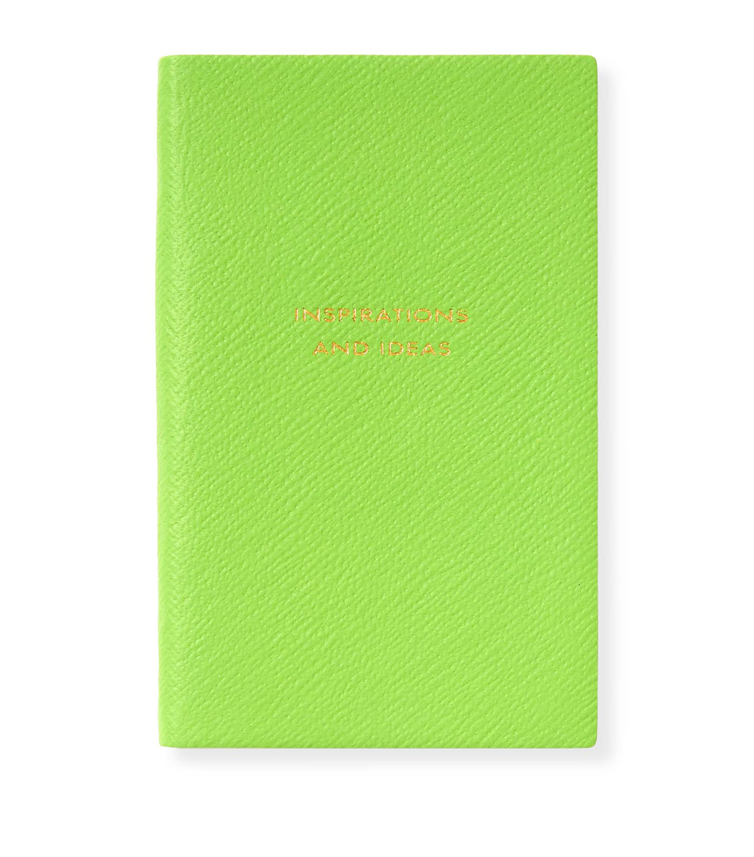 Panama Leather Inspirations and Ideas Notebook APPLE GREEN Image 1