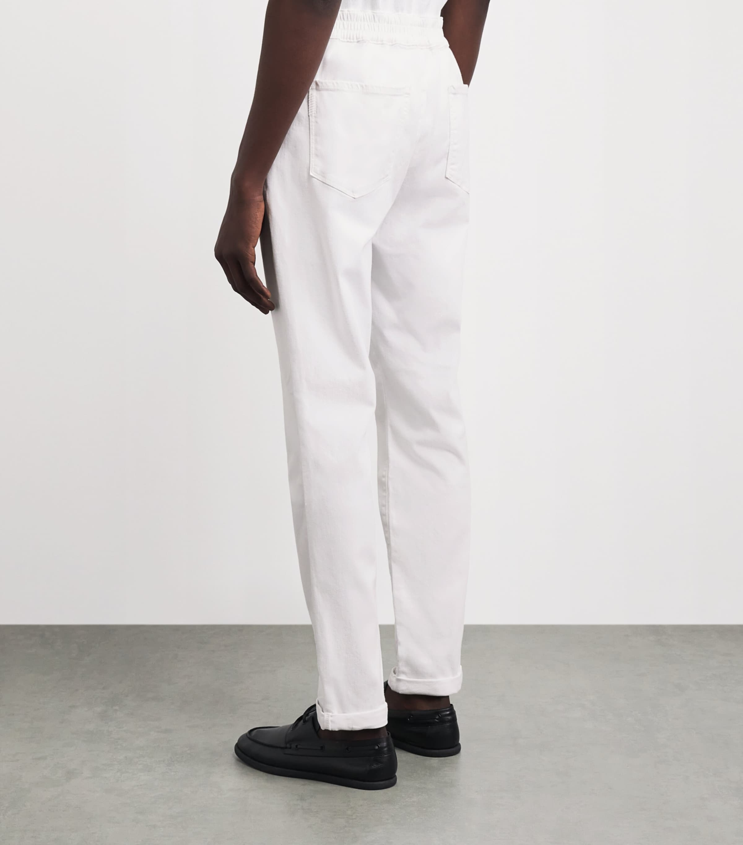 PAIGE Mens Drawstring Fraser Chinos Atlantic Frost Image 5