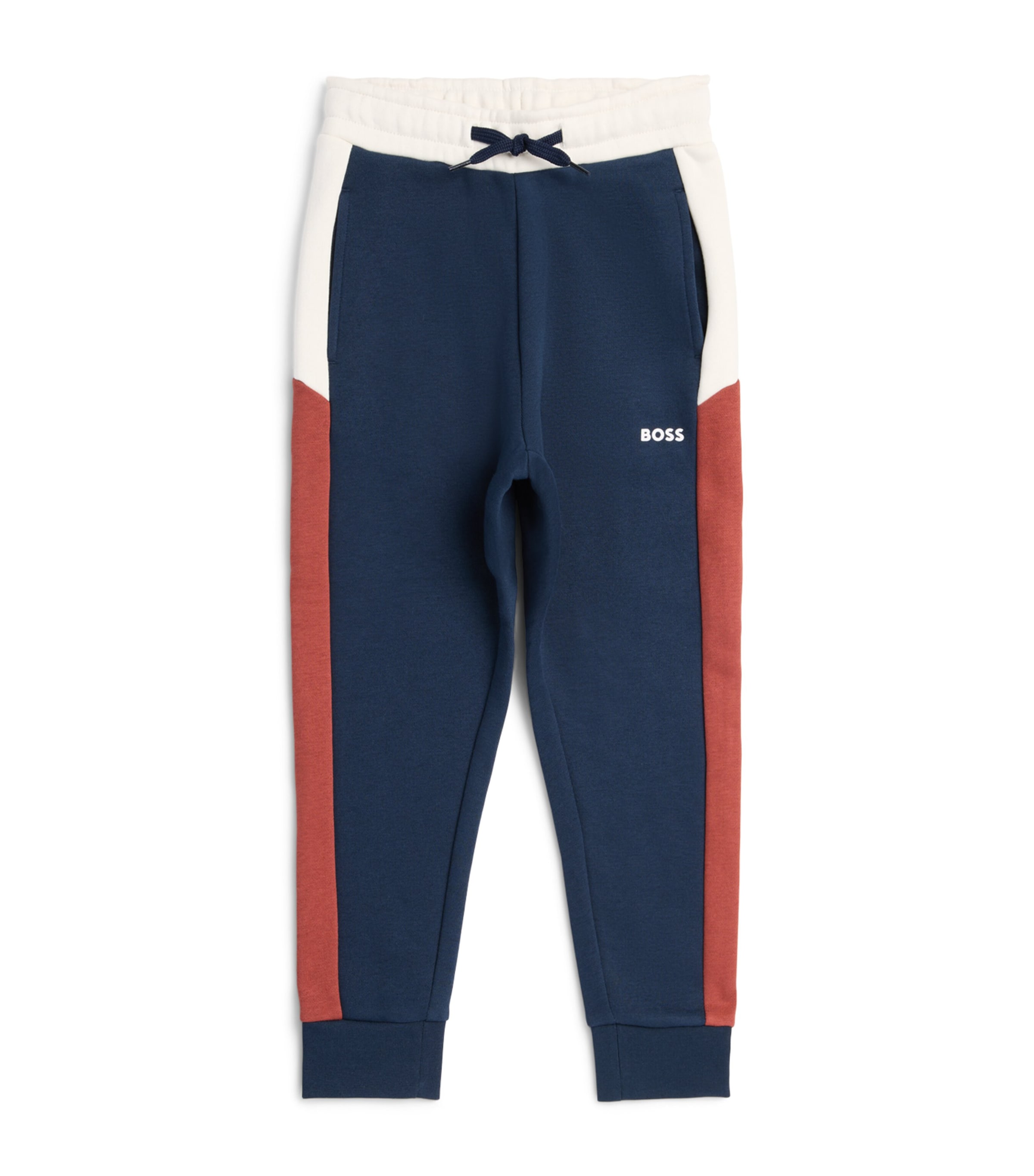 BOSS Kidswear Panelled Sweatpants (4-16 Years) Navy Image 1
