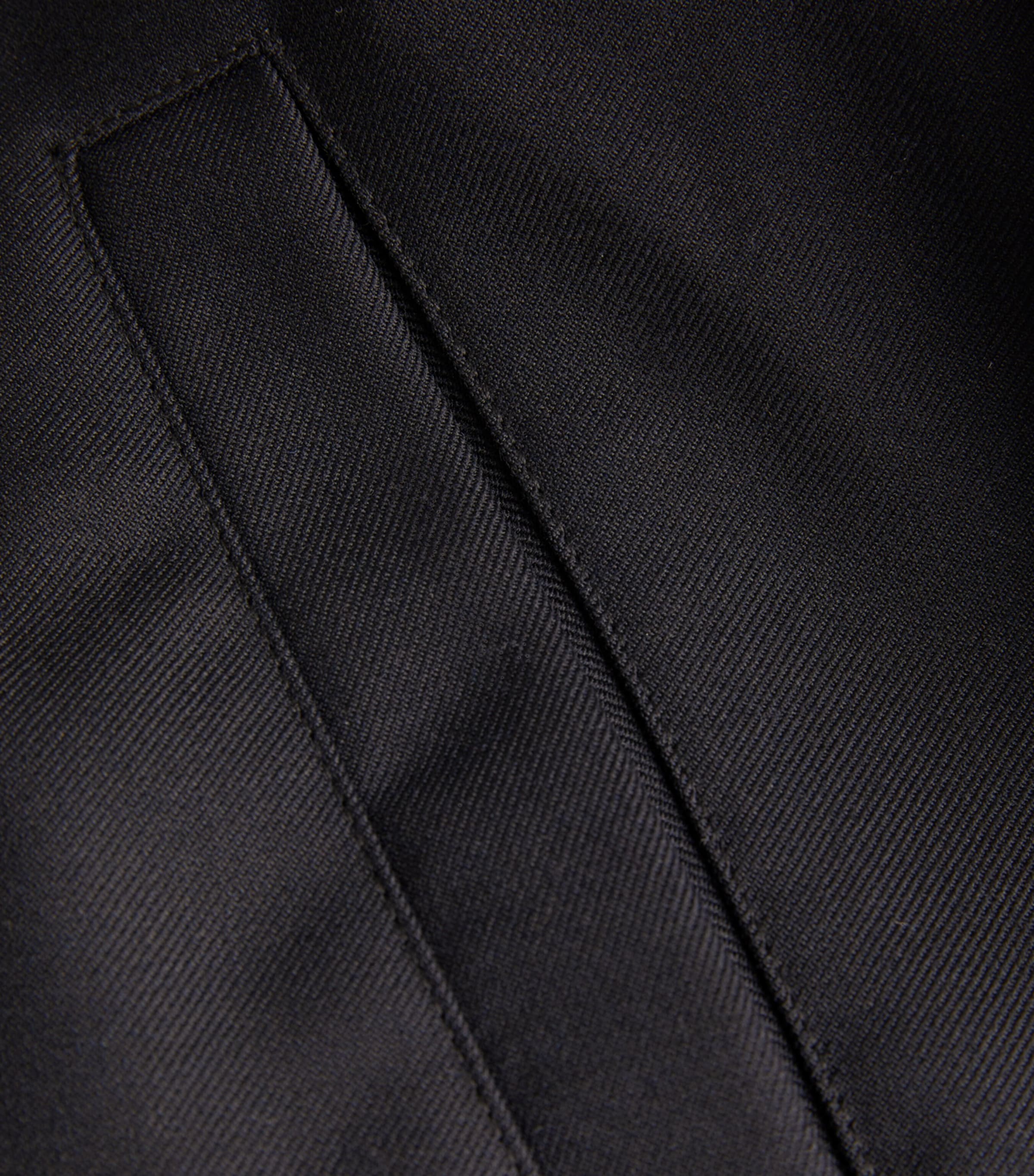 Zip-Up Bomber Jacket NAVY BLUE Image 5