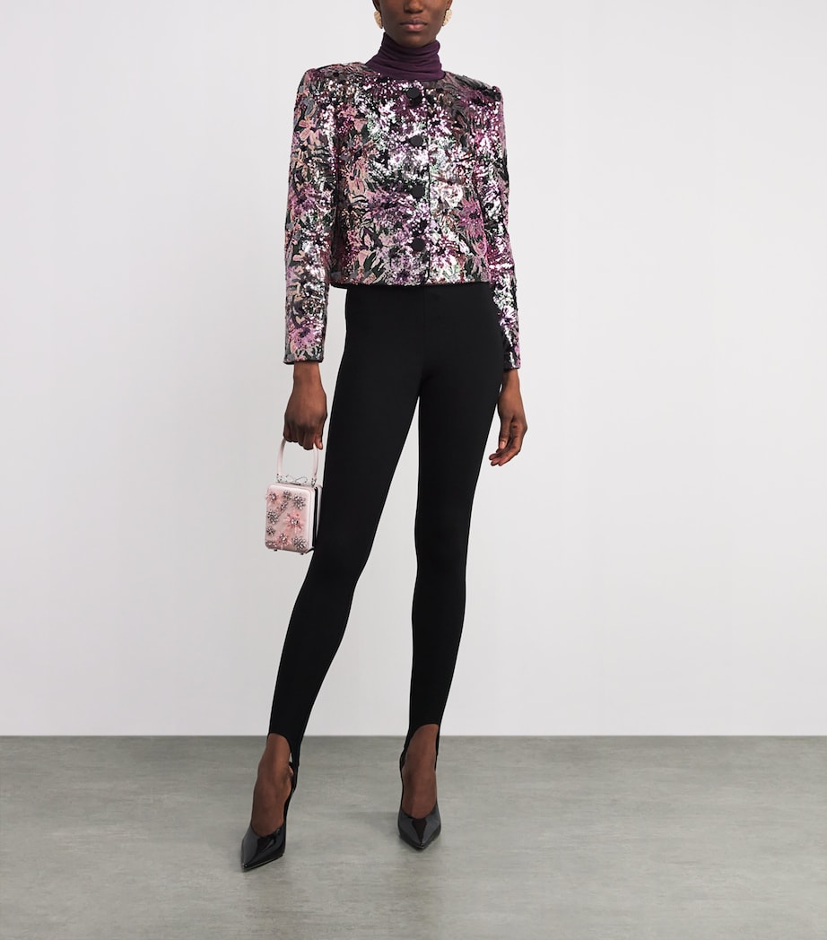 Sequinned Floral Jacket MULTI Image 2