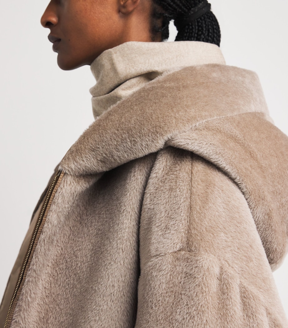 Alpaca-Wool Reversible Down Jacket BEIGE Image 7