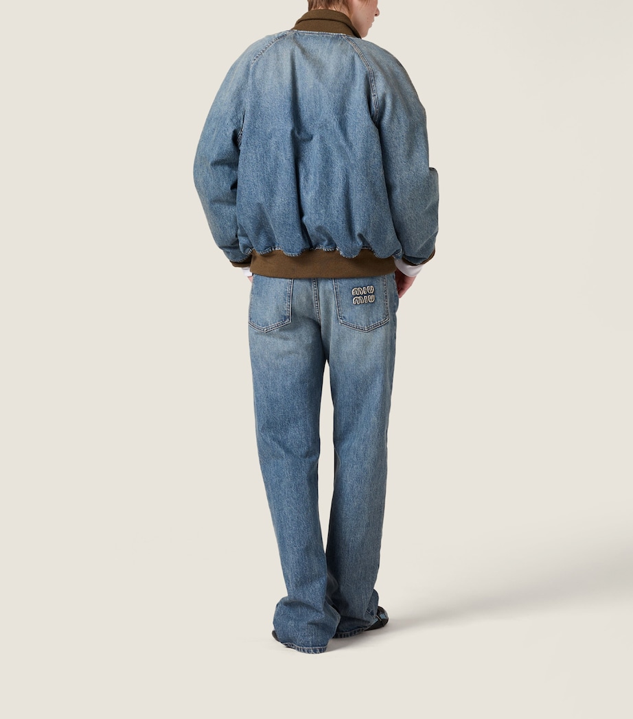 Logo Straight Jeans F0008 Image 3