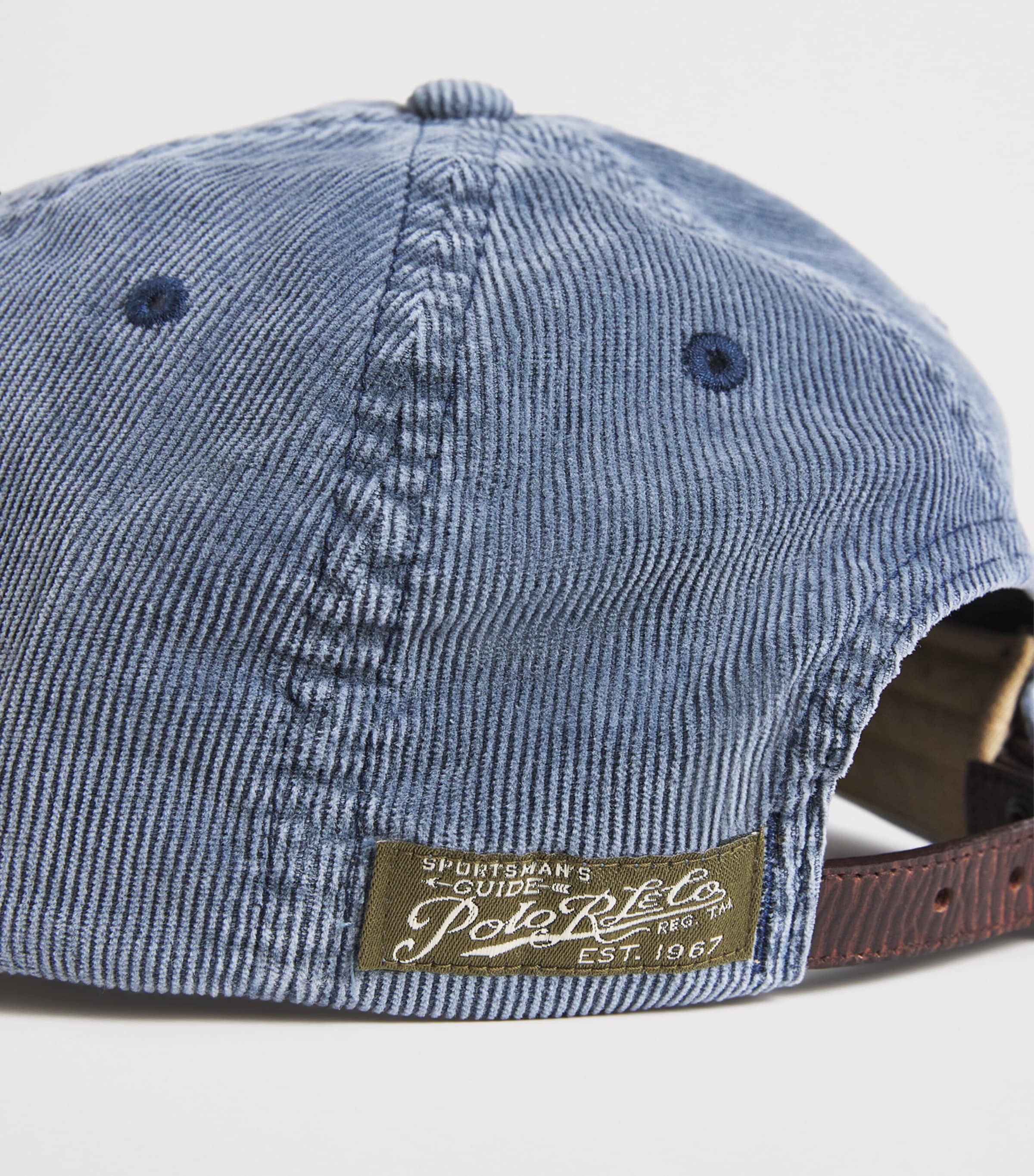 Corduroy Sportsman Baseball Cap FADED NAVY Image 3