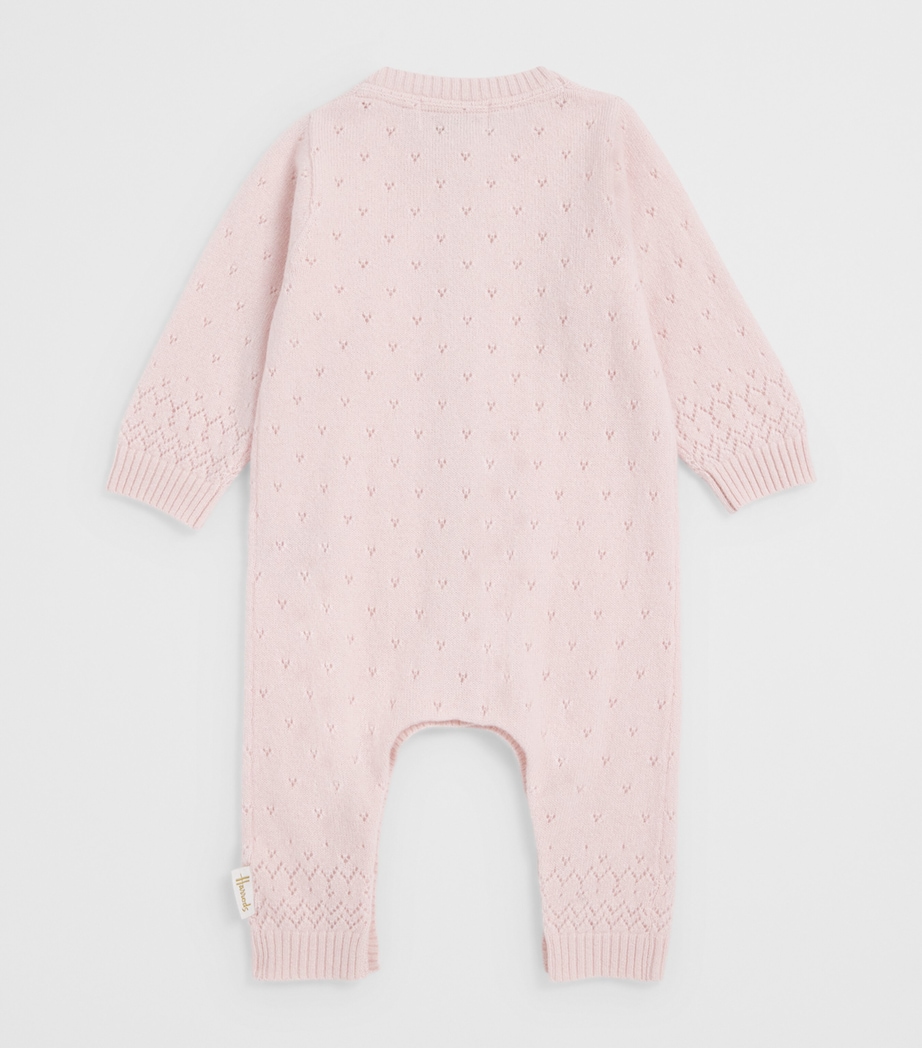 Harrods Cashmere Playsuit (0-18 Months) Pink Image 2